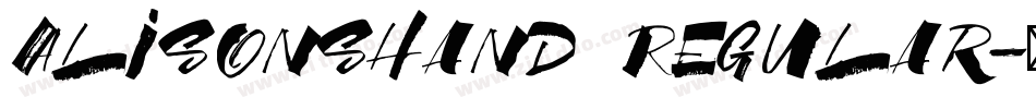 AlisonsHand Regular字体转换